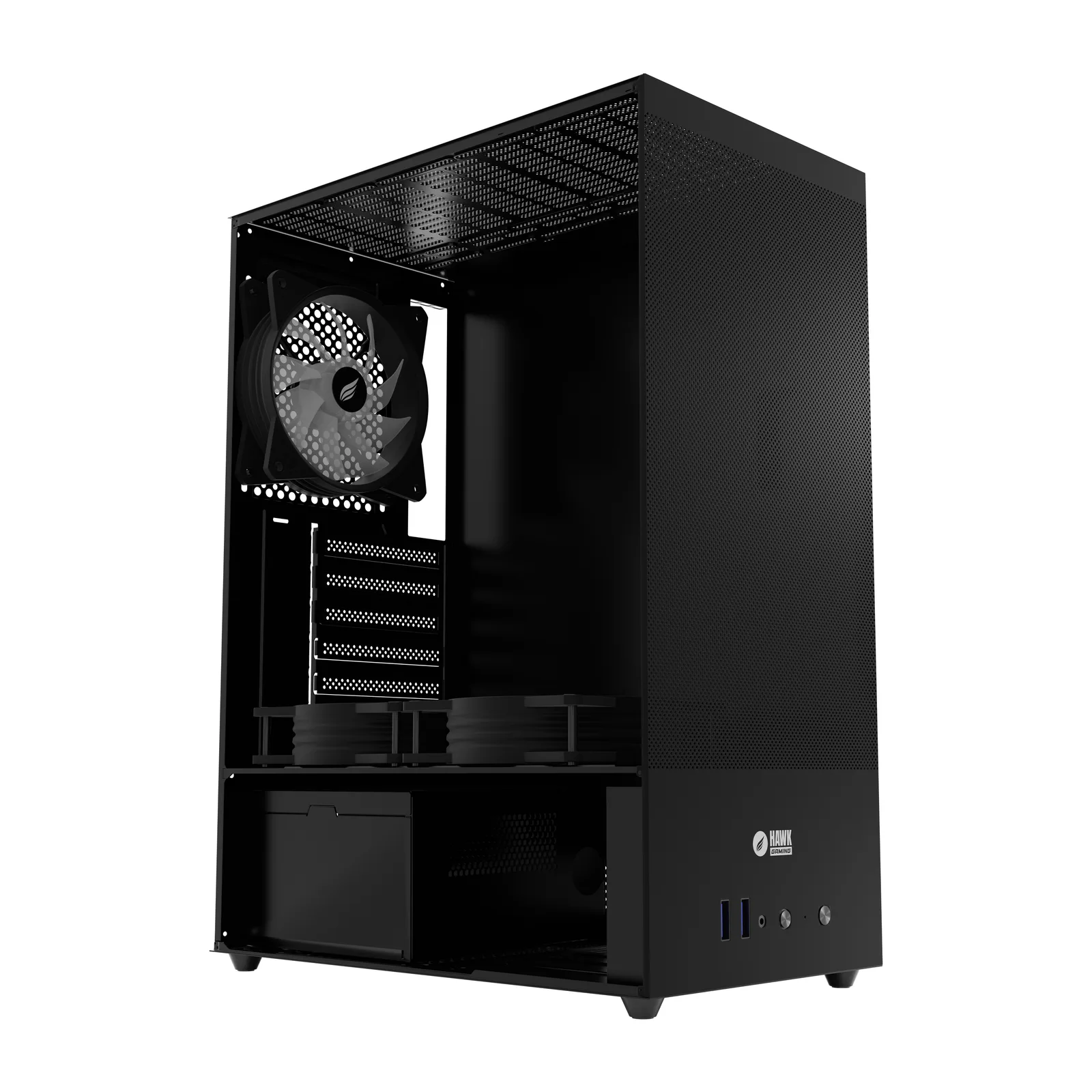HC310 600W RGB Mesh Micro ATX Mini Tower Siyah 2