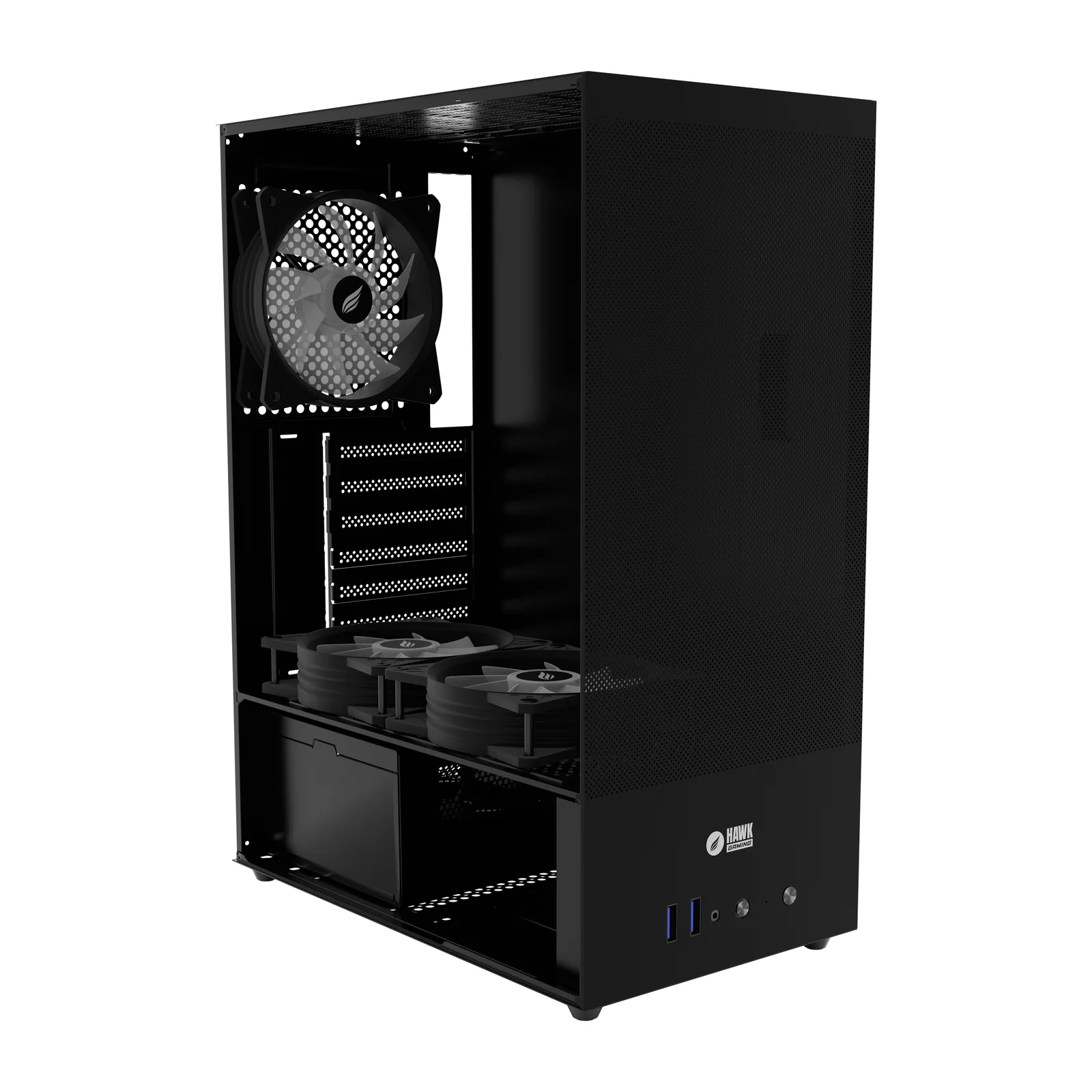 HC310 600W RGB Mesh Micro ATX Mini Tower Siyah 8