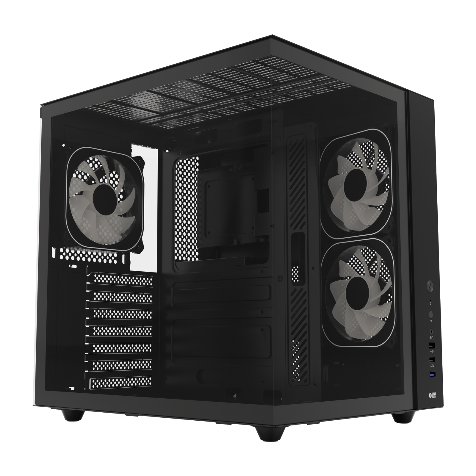 HC510 650W 80+ Bronze ARGB Akvaryum ATX Mid Tower Siyah